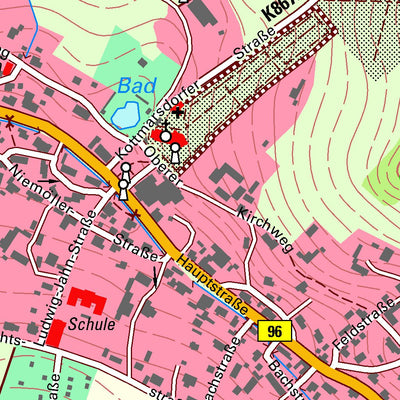 Staatsbetrieb Geobasisinformation und Vermessung Sachsen Ebersbach/Sa., Ebersbach-Neugersdorf, Stadt 1 (1:10,000 scale) digital map