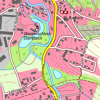 Staatsbetrieb Geobasisinformation und Vermessung Sachsen Ebersbach, Schöpstal (1:10,000 scale) digital map