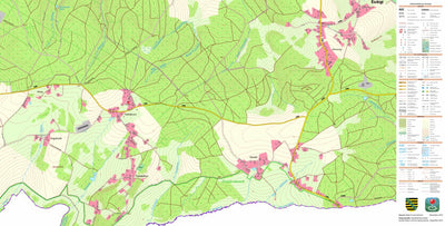 Staatsbetrieb Geobasisinformation und Vermessung Sachsen Ebmath, Eichigt (1:10,000 scale) digital map