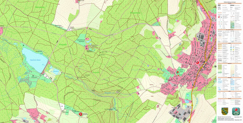 Staatsbetrieb Geobasisinformation und Vermessung Sachsen Ehrenfriedersdorf, Stadt, Ehrenfriedersdorf, Stadt (1:10,000 scale) digital map