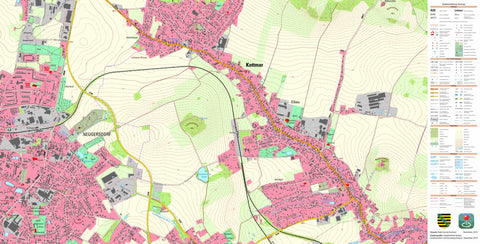 Staatsbetrieb Geobasisinformation und Vermessung Sachsen Eibau, Kottmar (1:10,000 scale) digital map
