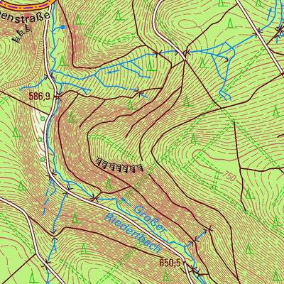 Staatsbetrieb Geobasisinformation und Vermessung Sachsen Eibenstock, Eibenstock, Stadt (1:25,000 scale) digital map
