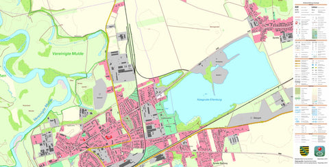 Staatsbetrieb Geobasisinformation und Vermessung Sachsen Eilenburg, Eilenburg, Stadt (1:10,000 scale) digital map
