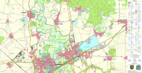 Staatsbetrieb Geobasisinformation und Vermessung Sachsen Eilenburg, Eilenburg, Stadt (1:25,000 scale) digital map