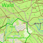 Staatsbetrieb Geobasisinformation und Vermessung Sachsen Elterlein, Elterlein, Stadt (1:25,000 scale) digital map