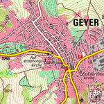 Staatsbetrieb Geobasisinformation und Vermessung Sachsen Elterlein, Elterlein, Stadt (1:25,000 scale) digital map
