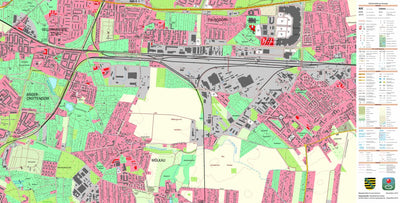 Staatsbetrieb Geobasisinformation und Vermessung Sachsen Engelsdorf, Leipzig, Stadt (1:10,000 scale) digital map