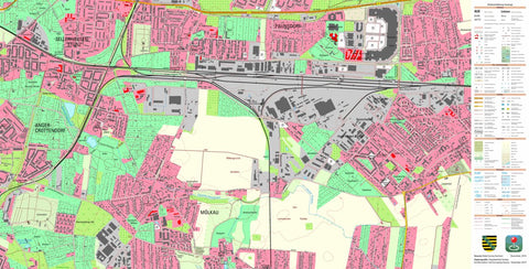 Staatsbetrieb Geobasisinformation und Vermessung Sachsen Engelsdorf, Leipzig, Stadt (1:10,000 scale) digital map