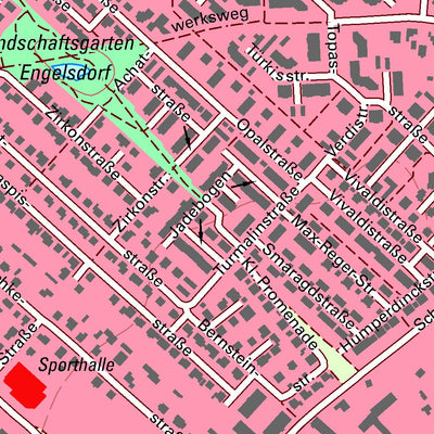 Staatsbetrieb Geobasisinformation und Vermessung Sachsen Engelsdorf, Leipzig, Stadt (1:10,000 scale) digital map