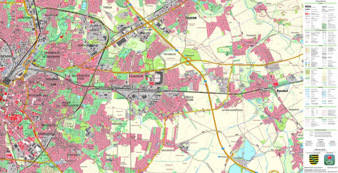 Staatsbetrieb Geobasisinformation und Vermessung Sachsen Engelsdorf, Leipzig, Stadt (1:25,000 scale) digital map