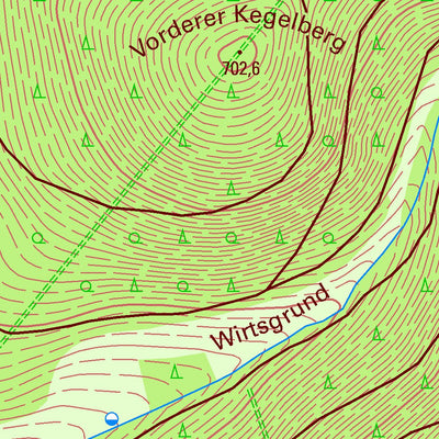 Staatsbetrieb Geobasisinformation und Vermessung Sachsen Erlbach, Markneukirchen, Stadt (1:10,000 scale) digital map