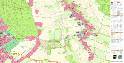 Staatsbetrieb Geobasisinformation und Vermessung Sachsen Euba, Chemnitz, Stadt (1:10,000 scale) digital map