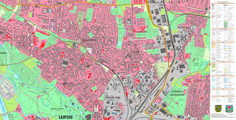 Staatsbetrieb Geobasisinformation und Vermessung Sachsen Eutritzsch, Leipzig, Stadt (1:10,000 scale) digital map