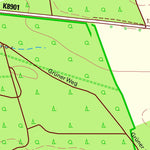 Staatsbetrieb Geobasisinformation und Vermessung Sachsen Falkenberg, Trossin (1:10,000 scale) digital map