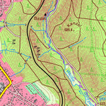 Staatsbetrieb Geobasisinformation und Vermessung Sachsen Falkenstein/Vogtl., Falkenstein/Vogtl., Stadt (1:25,000 scale) digital map