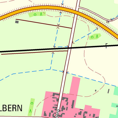 Staatsbetrieb Geobasisinformation und Vermessung Sachsen Folbern, Großenhain, Stadt (1:10,000 scale) digital map