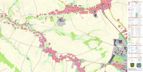 Staatsbetrieb Geobasisinformation und Vermessung Sachsen Frankenau, Mittweida, Stadt, Hochschulstadt (1:10,000 scale) digital map