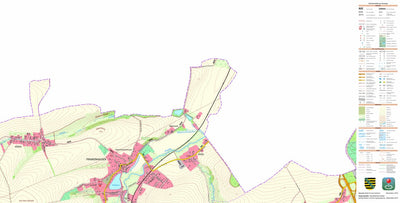 Staatsbetrieb Geobasisinformation und Vermessung Sachsen Frankenhausen, Crimmitschau, Stadt (1:10,000 scale) digital map
