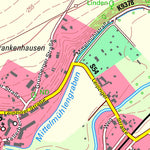 Staatsbetrieb Geobasisinformation und Vermessung Sachsen Frankenhausen, Crimmitschau, Stadt (1:10,000 scale) digital map