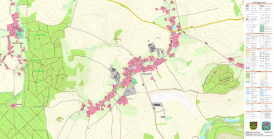 Staatsbetrieb Geobasisinformation und Vermessung Sachsen Friedersdorf, Markersdorf (1:10,000 scale) digital map