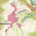 Staatsbetrieb Geobasisinformation und Vermessung Sachsen Fröbersgrün, Rosenbach/Vogtl. (1:25,000 scale) digital map