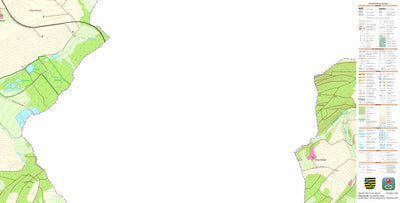 Staatsbetrieb Geobasisinformation und Vermessung Sachsen Fröbersgrün, Rosenbach/Vogtl. 2 (1:10,000 scale) digital map
