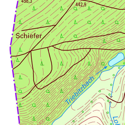 Staatsbetrieb Geobasisinformation und Vermessung Sachsen Fröbersgrün, Rosenbach/Vogtl. 2 (1:10,000 scale) digital map