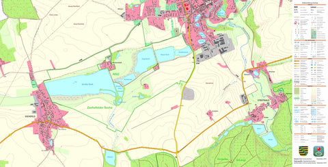 Staatsbetrieb Geobasisinformation und Vermessung Sachsen Frohburg, Frohburg, Stadt (1:10,000 scale) digital map