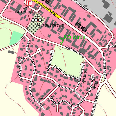 Staatsbetrieb Geobasisinformation und Vermessung Sachsen Fuchshain, Naunhof, Stadt (1:10,000 scale) digital map
