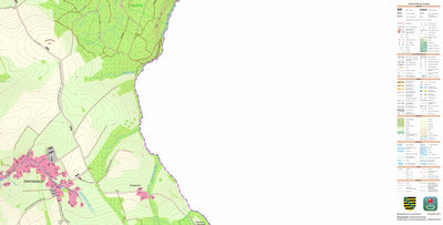 Staatsbetrieb Geobasisinformation und Vermessung Sachsen Fürstenwalde, Altenberg, Stadt (1:10,000 scale) digital map