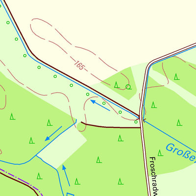 Staatsbetrieb Geobasisinformation und Vermessung Sachsen Geheege, Rothenburg/O.L., Stadt (1:10,000 scale) digital map