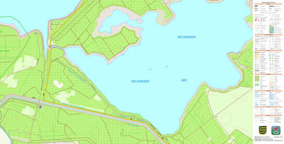 Staatsbetrieb Geobasisinformation und Vermessung Sachsen Geierswalde, Elsterheide 2 (1:10,000 scale) digital map