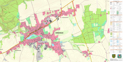 Staatsbetrieb Geobasisinformation und Vermessung Sachsen Geringswalde, Geringswalde, Stadt (1:10,000 scale) digital map