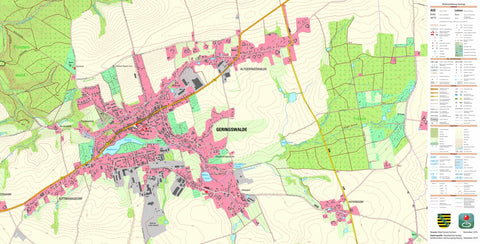 Staatsbetrieb Geobasisinformation und Vermessung Sachsen Geringswalde, Geringswalde, Stadt (1:10,000 scale) digital map