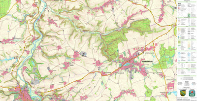 Staatsbetrieb Geobasisinformation und Vermessung Sachsen Geringswalde, Geringswalde, Stadt (1:25,000 scale) digital map