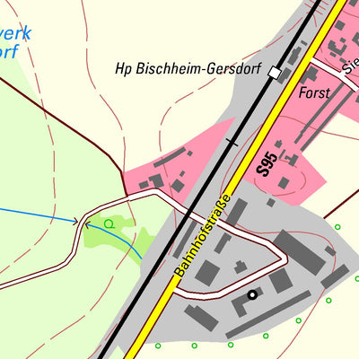 Staatsbetrieb Geobasisinformation und Vermessung Sachsen Gersdorf, Haselbachtal (1:10,000 scale) digital map