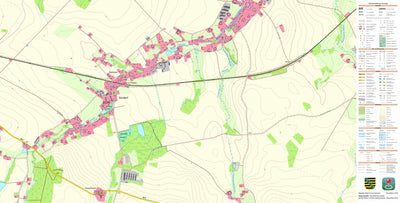 Staatsbetrieb Geobasisinformation und Vermessung Sachsen Gersdorf, Markersdorf (1:10,000 scale) digital map