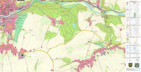 Staatsbetrieb Geobasisinformation und Vermessung Sachsen Gersdorf, Striegistal (1:10,000 scale) digital map