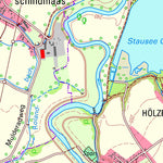 Staatsbetrieb Geobasisinformation und Vermessung Sachsen Glauchau, Glauchau, Stadt (1:25,000 scale) digital map