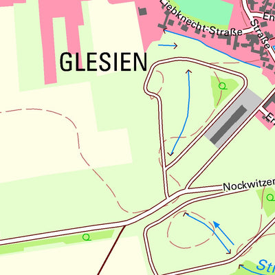 Staatsbetrieb Geobasisinformation und Vermessung Sachsen Glesien, Schkeuditz, Stadt (1:10,000 scale) digital map