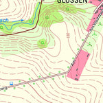 Staatsbetrieb Geobasisinformation und Vermessung Sachsen Glossen, Mügeln, Stadt (1:10,000 scale) digital map