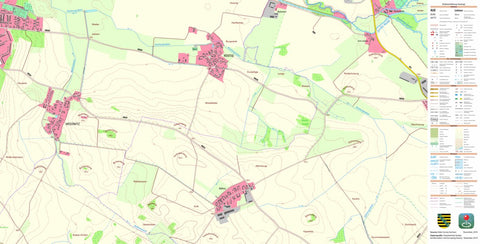 Staatsbetrieb Geobasisinformation und Vermessung Sachsen Göhra, Ebersbach (1:10,000 scale) digital map