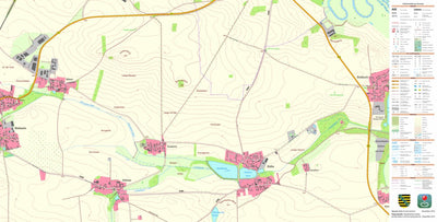 Staatsbetrieb Geobasisinformation und Vermessung Sachsen Gotha, Jesewitz (1:10,000 scale) digital map