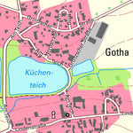 Staatsbetrieb Geobasisinformation und Vermessung Sachsen Gotha, Jesewitz (1:10,000 scale) digital map