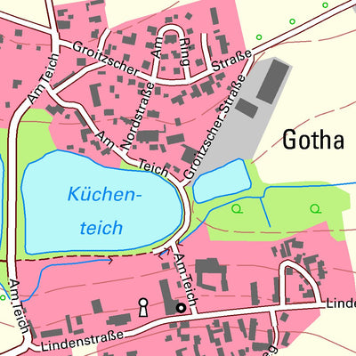Staatsbetrieb Geobasisinformation und Vermessung Sachsen Gotha, Jesewitz (1:10,000 scale) digital map