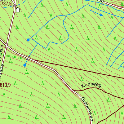Staatsbetrieb Geobasisinformation und Vermessung Sachsen Gottesberg, Muldenhammer (1:10,000 scale) digital map