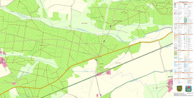 Staatsbetrieb Geobasisinformation und Vermessung Sachsen Gräfendorf, Mockrehna (1:10,000 scale) digital map