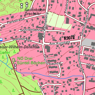 Staatsbetrieb Geobasisinformation und Vermessung Sachsen Grillenburg, Tharandt, Stadt 1 (1:10,000 scale) digital map