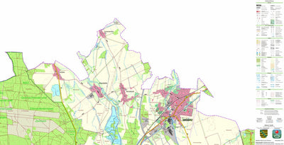 Staatsbetrieb Geobasisinformation und Vermessung Sachsen Gröditz, Gröditz, Stadt (1:25,000 scale) digital map