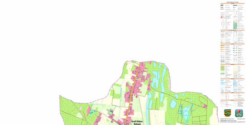 Staatsbetrieb Geobasisinformation und Vermessung Sachsen Groß Düben, Groß Düben (1:10,000 scale) digital map